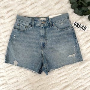 NEW BDG Urban Outfitters A-Line Cutoff High Rise Denim Shorts, Sz 29
